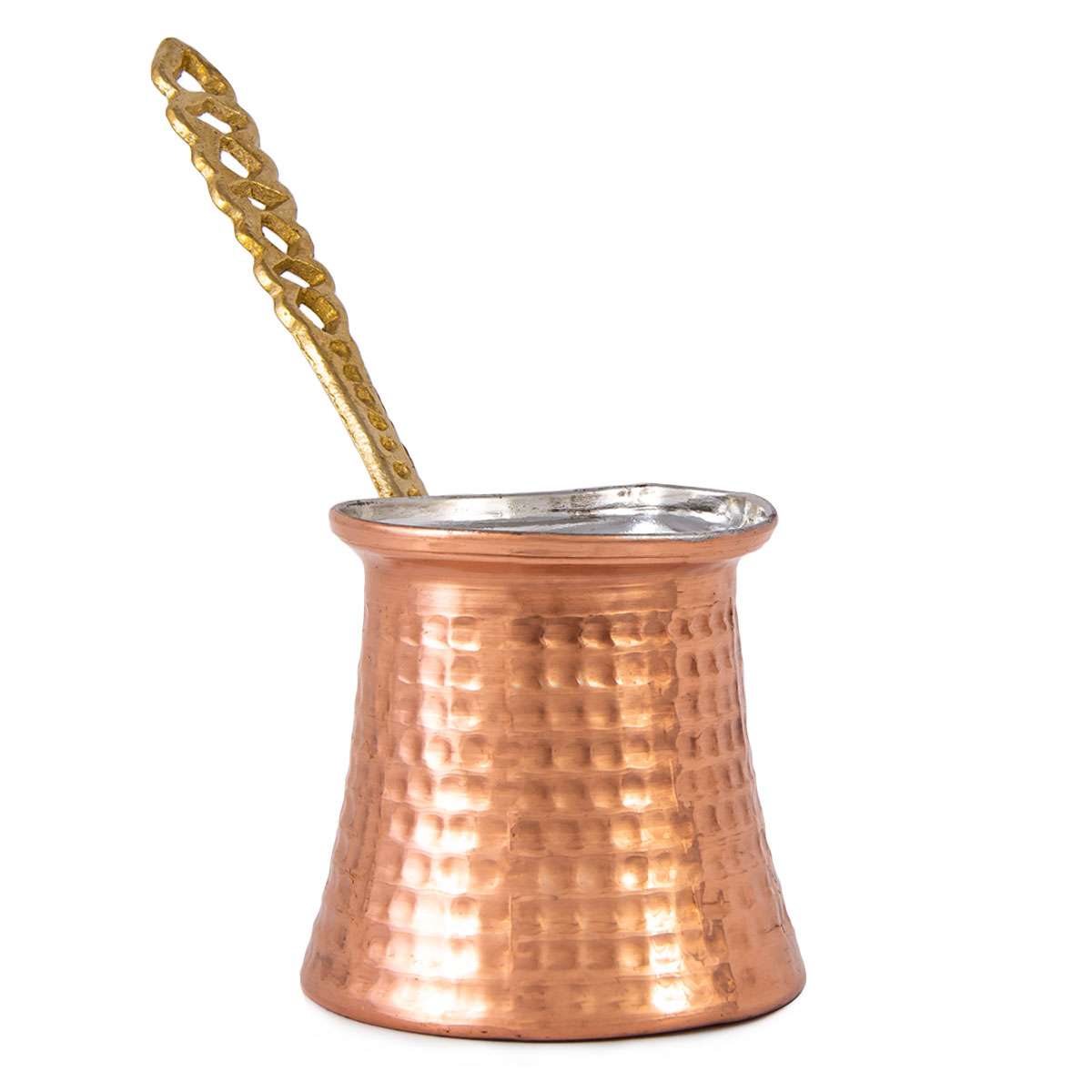 Copper Turkish Coffee Maker Pot for 2 Small Cups