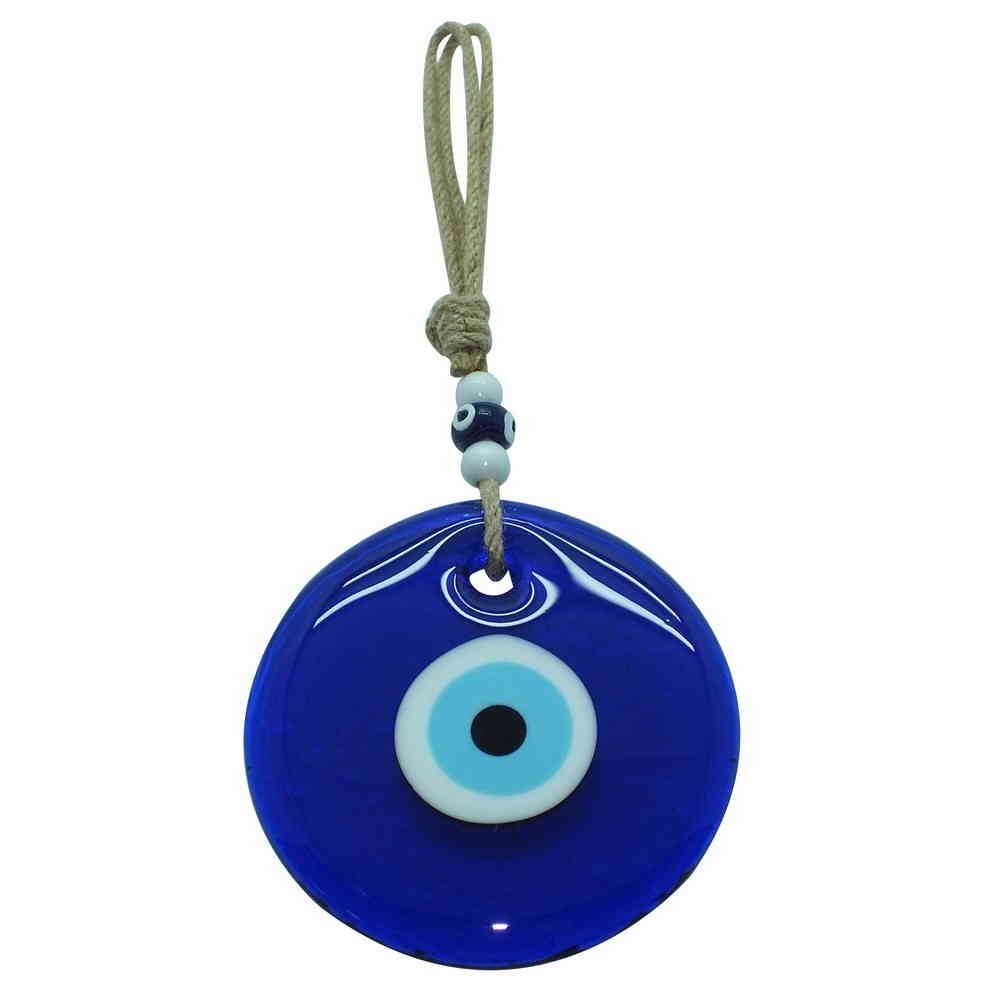 Evil Eye Glass Wall Hanging Decoration 4.5" inches