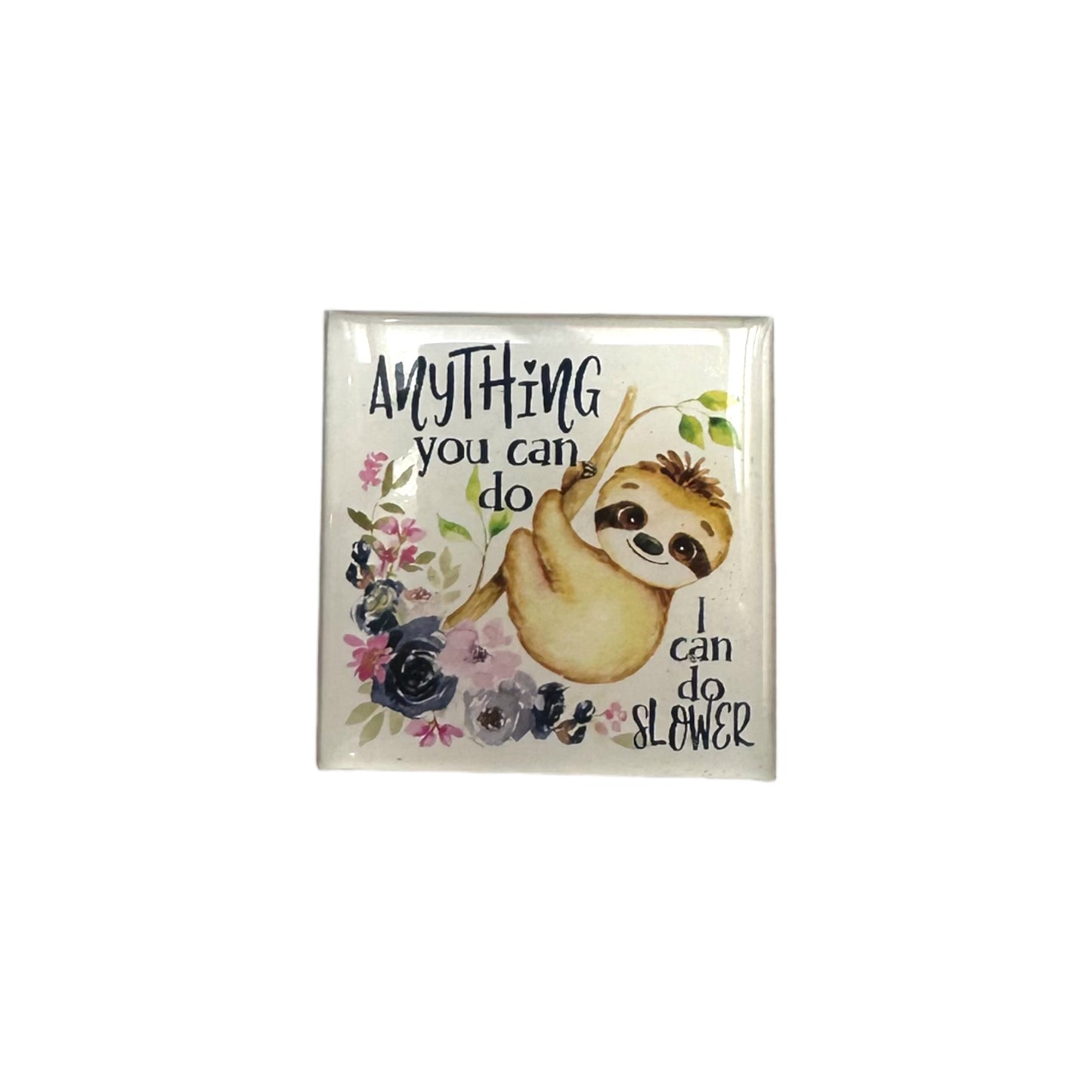 Sloth Glass Magnet