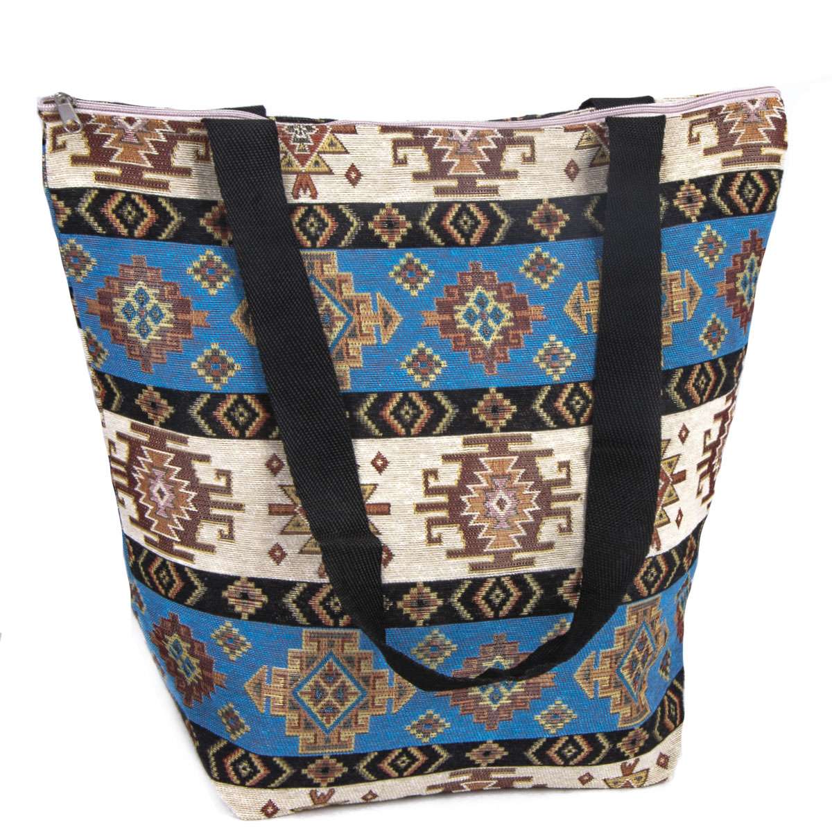 Vintage Tapestry Beach Tote Bag