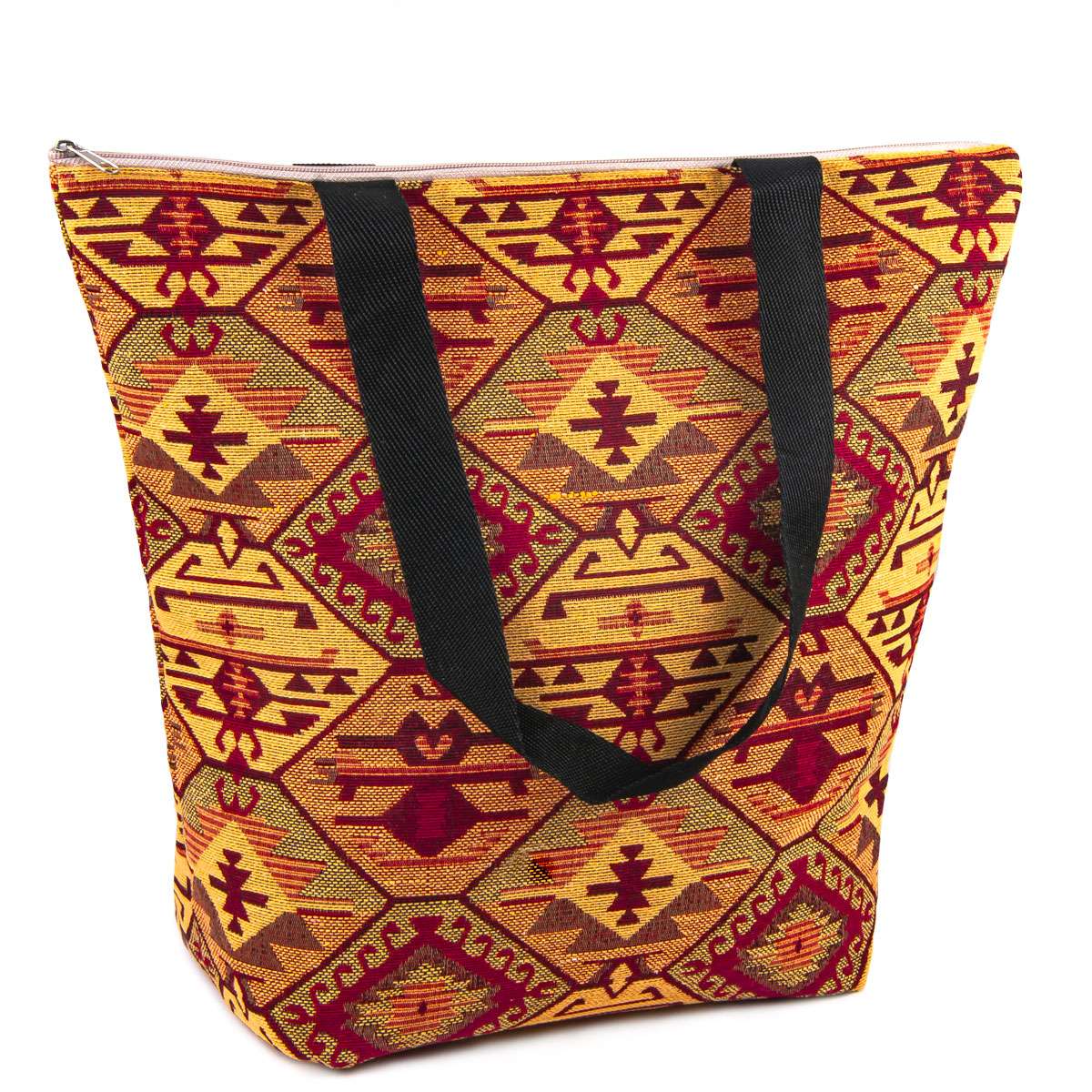 Vintage Tapestry Beach Tote Bag