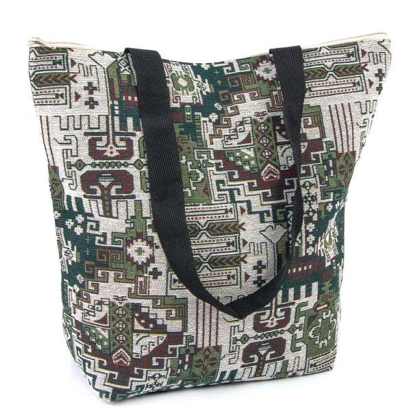 Vintage Tapestry Beach Tote Bag