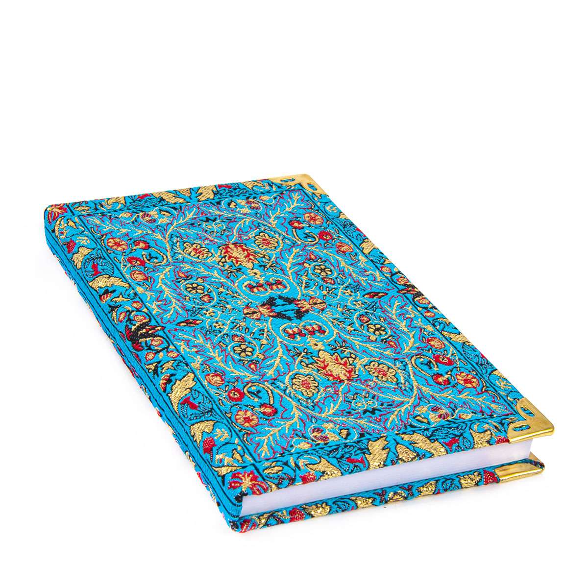 Turkish Carpet Pattern Notebook Blue