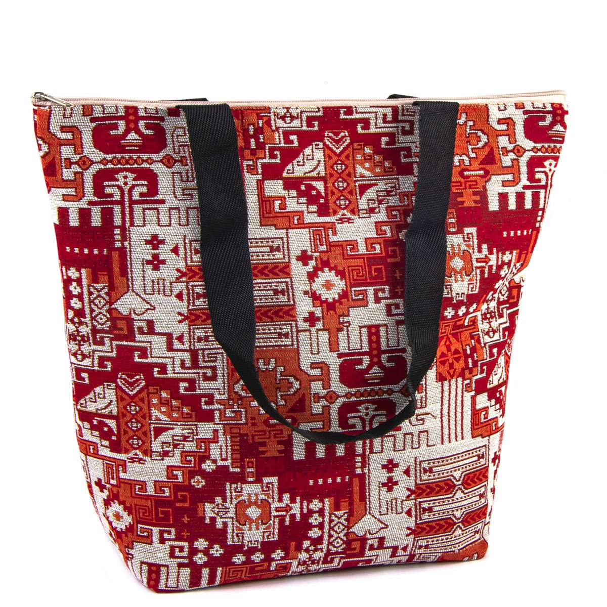 Vintage Tapestry Beach Tote Bag