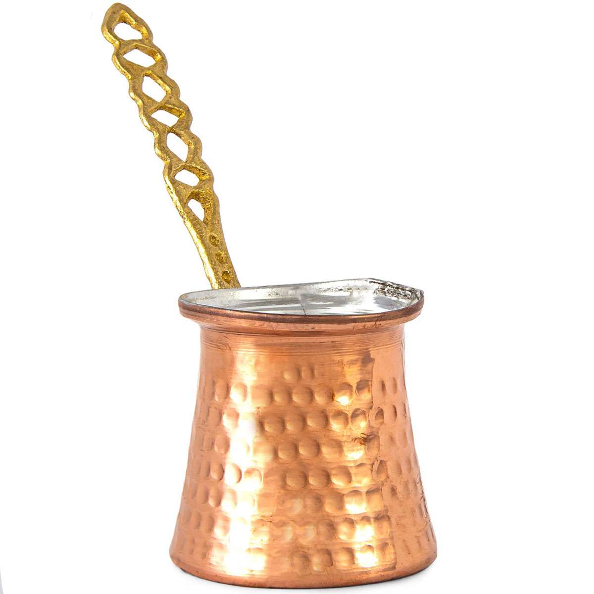 Copper Turkish Coffee Maker Pot for 4 Small Cups