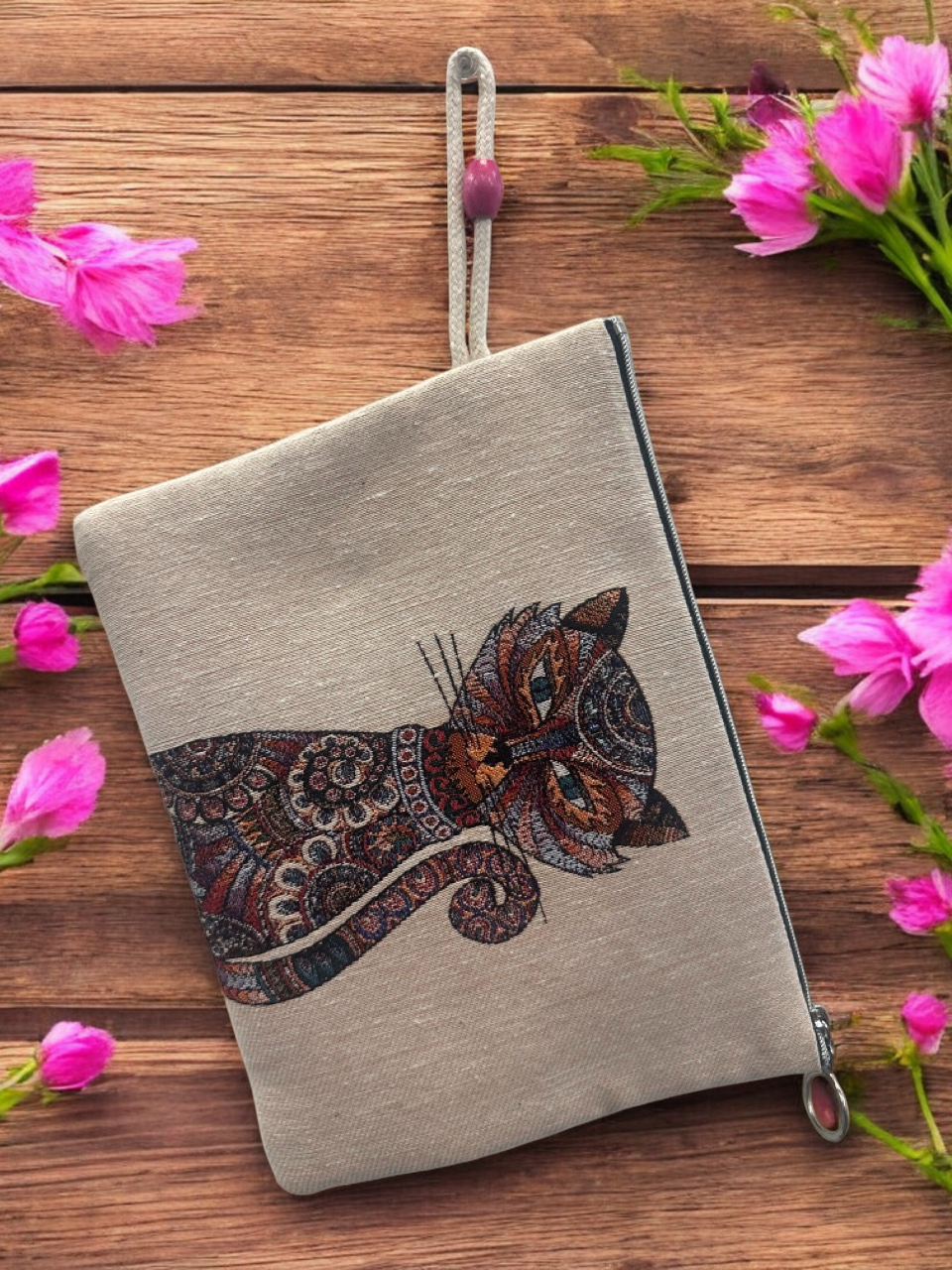 Authentic Tapestry Ethnic Style Bag Cat
