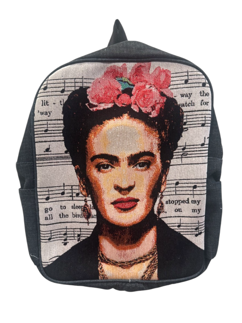 Vintage Tapestry Backpack Frida Pattern