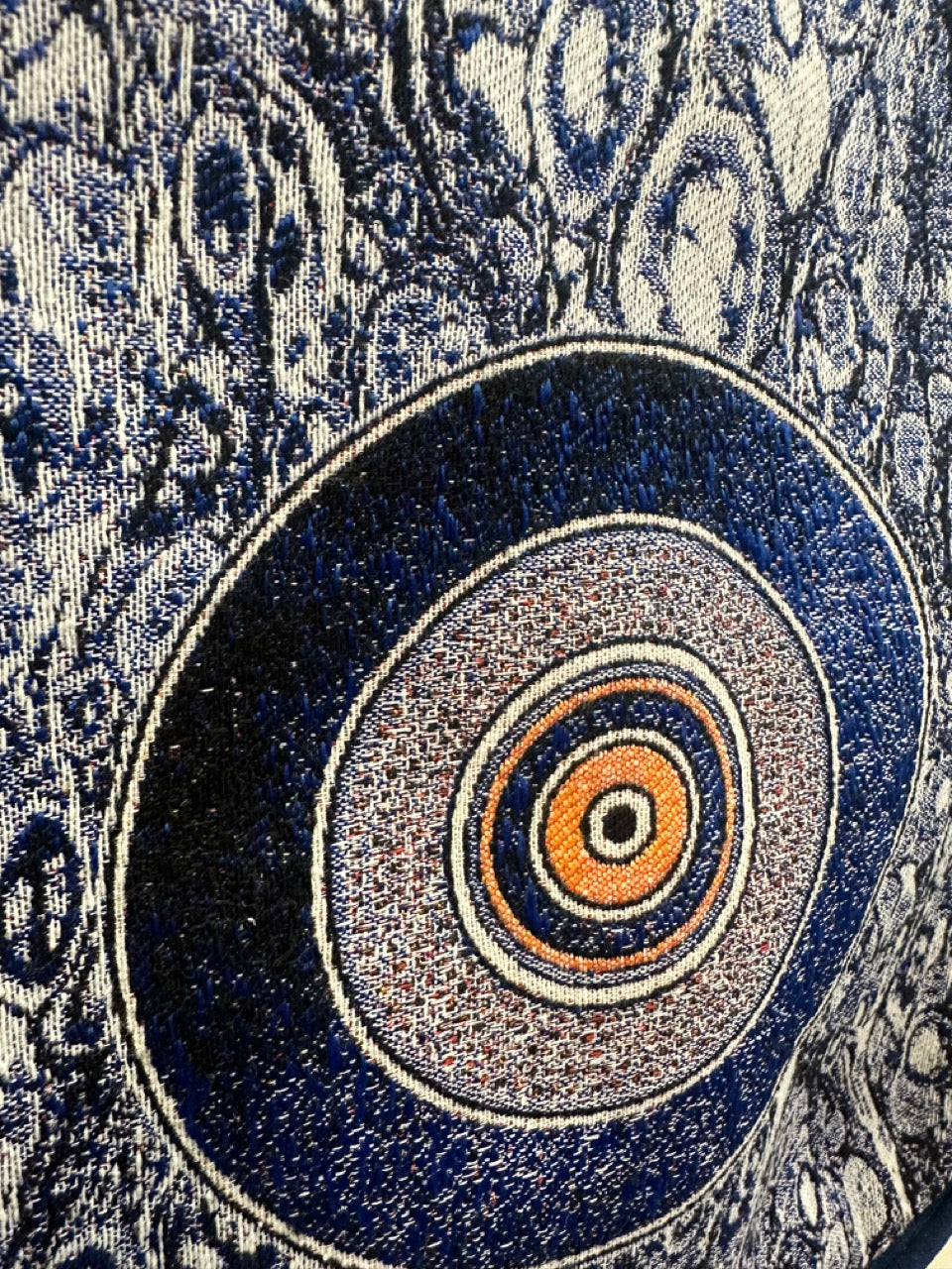 Vintage Tapestry Backpack Evil Eye Pattern