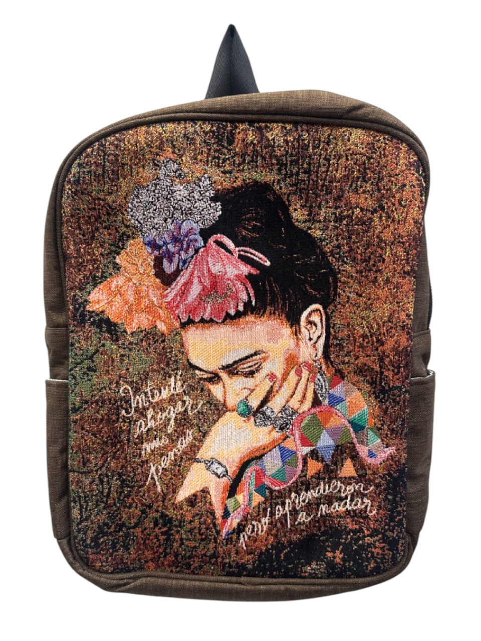 Vintage Tapestry Backpack Frida Pattern