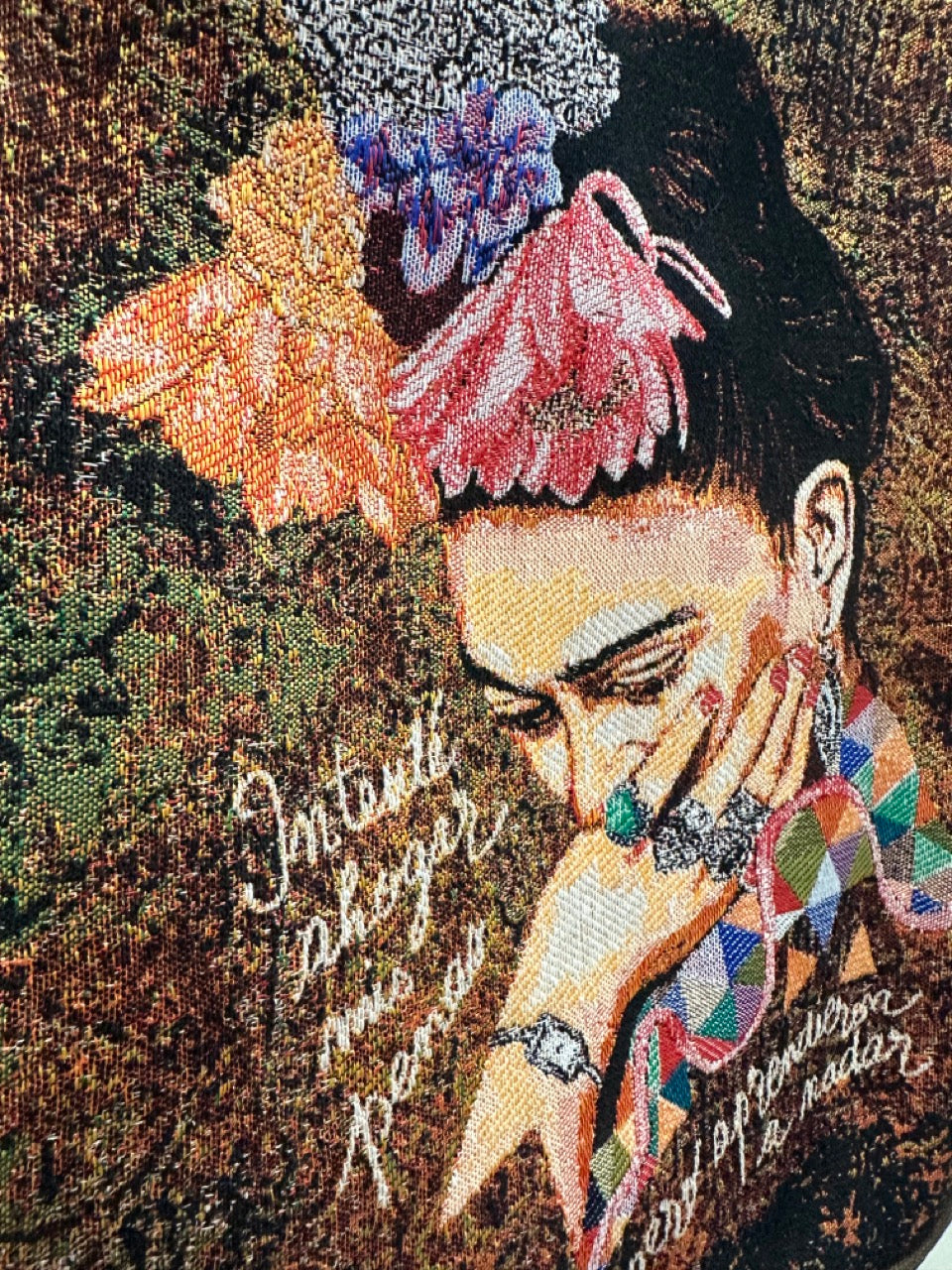 Vintage Tapestry Backpack Frida Pattern