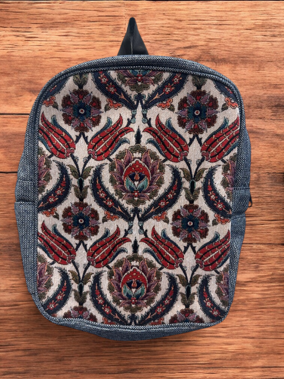 Vintage Tapestry Backpack Authentic Pattern