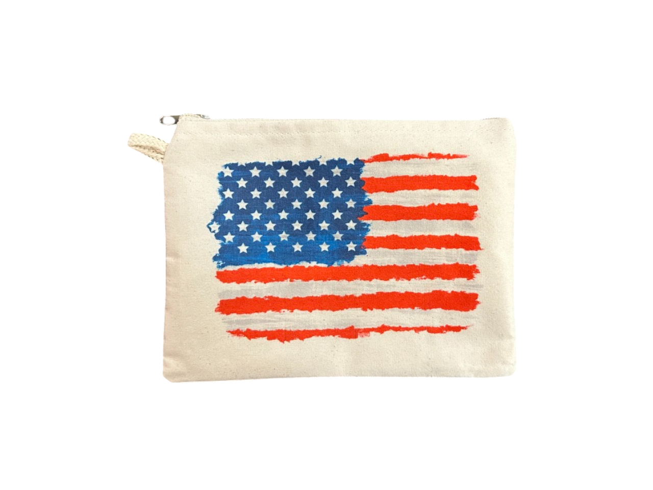 American Flag Printed Canvas Wallets