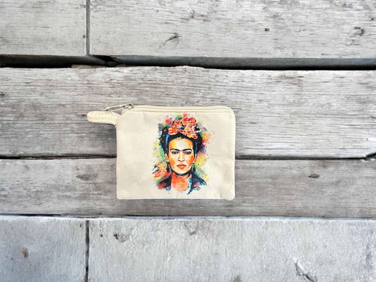 Frida Printed Canvas Wallets