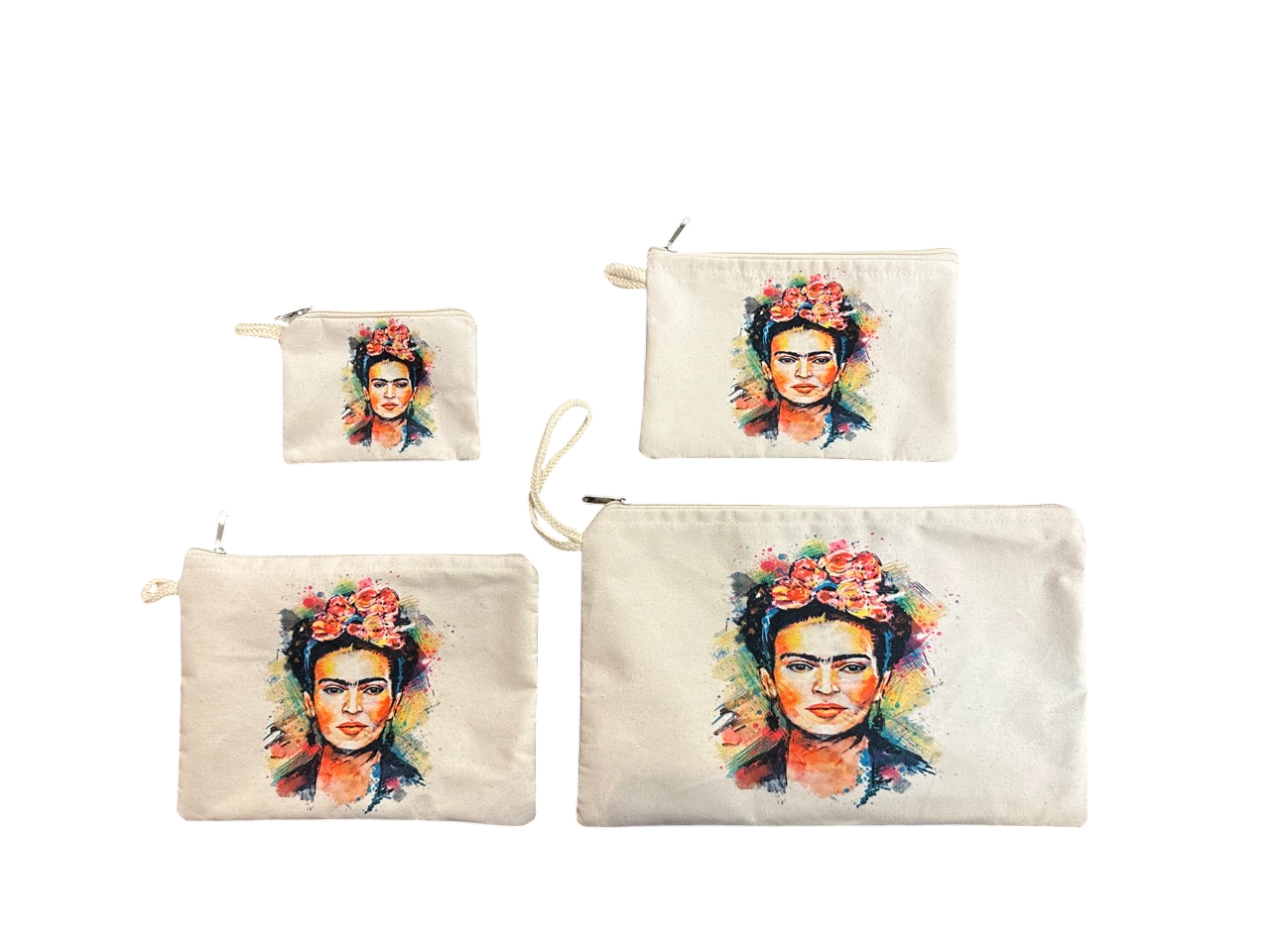 Frida Printed Canvas Wallets