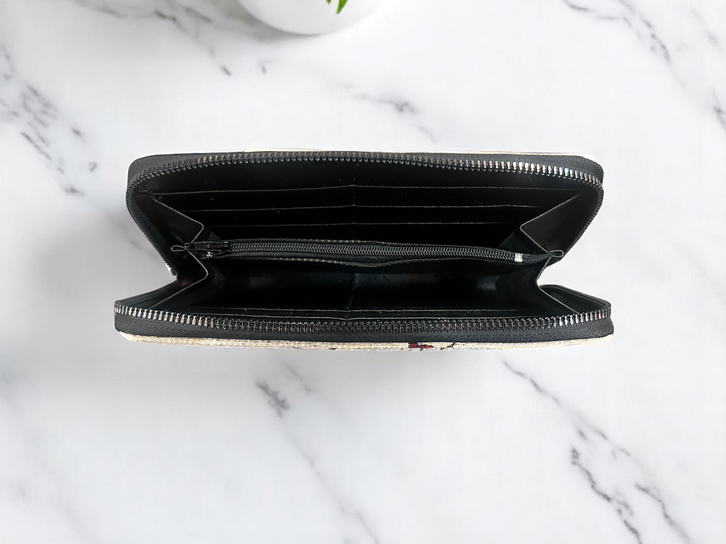 Authentic Tapestry Cats Evil Eye Pattern Hardcase Wallet