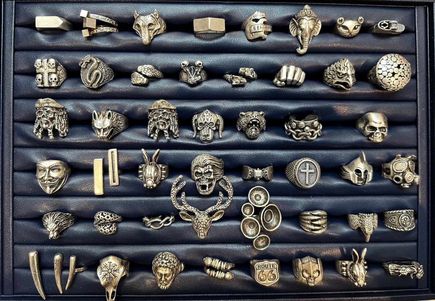 Wholesale Zircon Stainless Adjustable Rings MIX Design