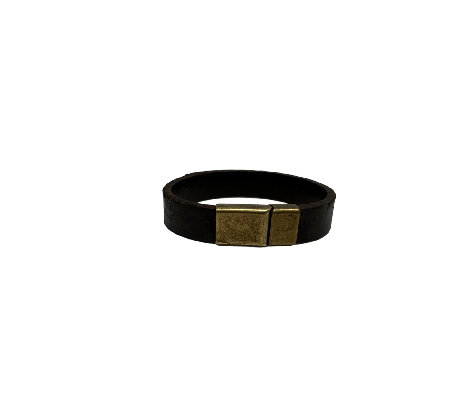 Leather Bracelet Plain Black