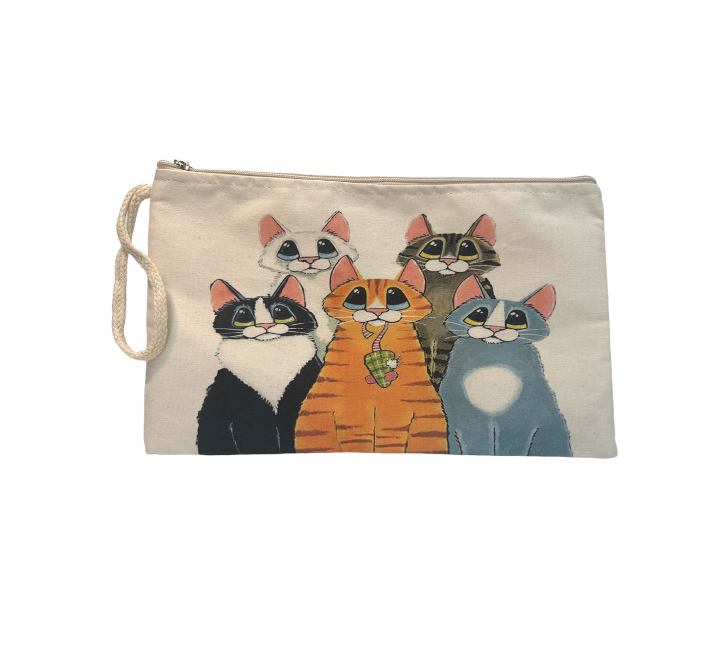 Cats Printed Canvas Wallets