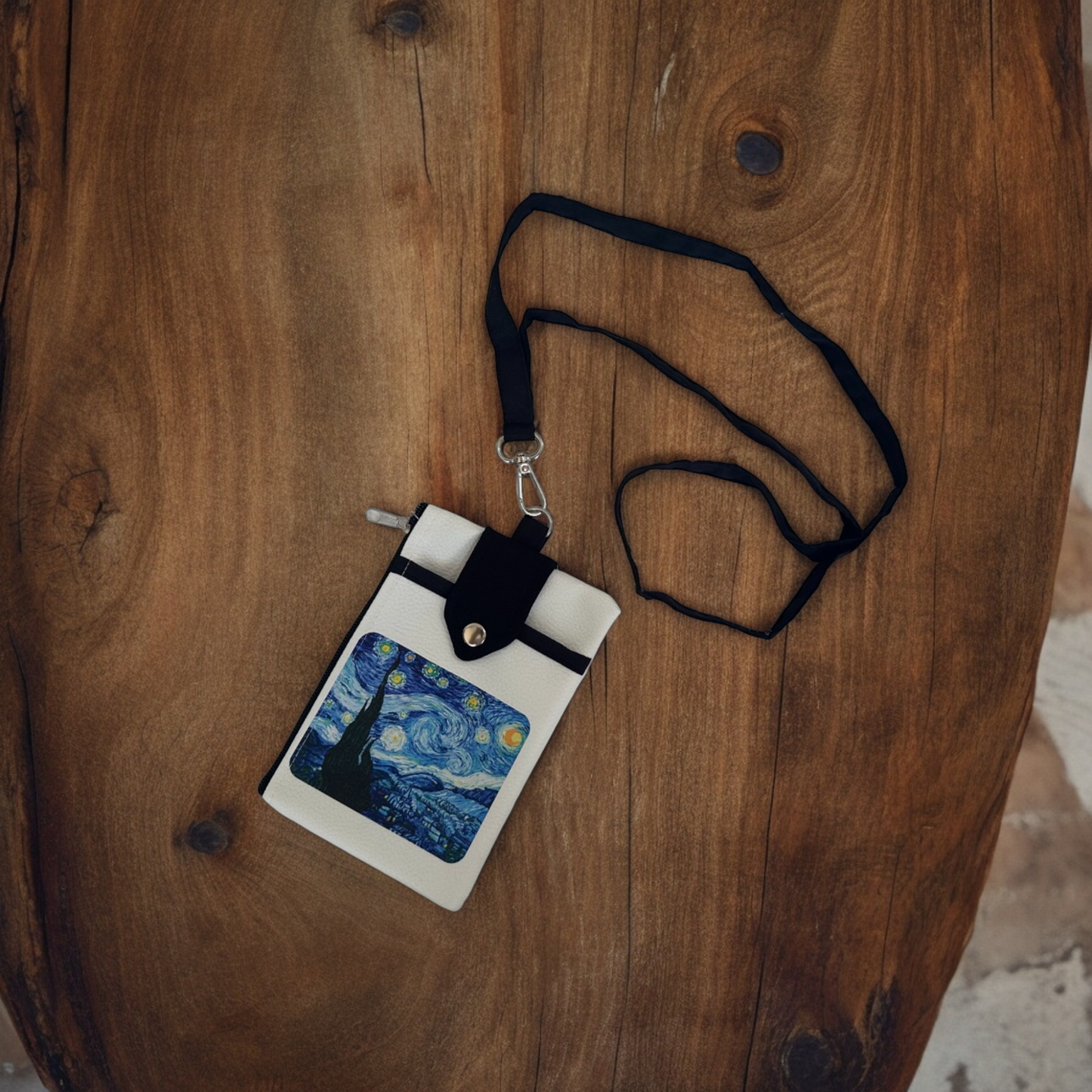 Travel Neck Wallet Passport Holder Starry Night