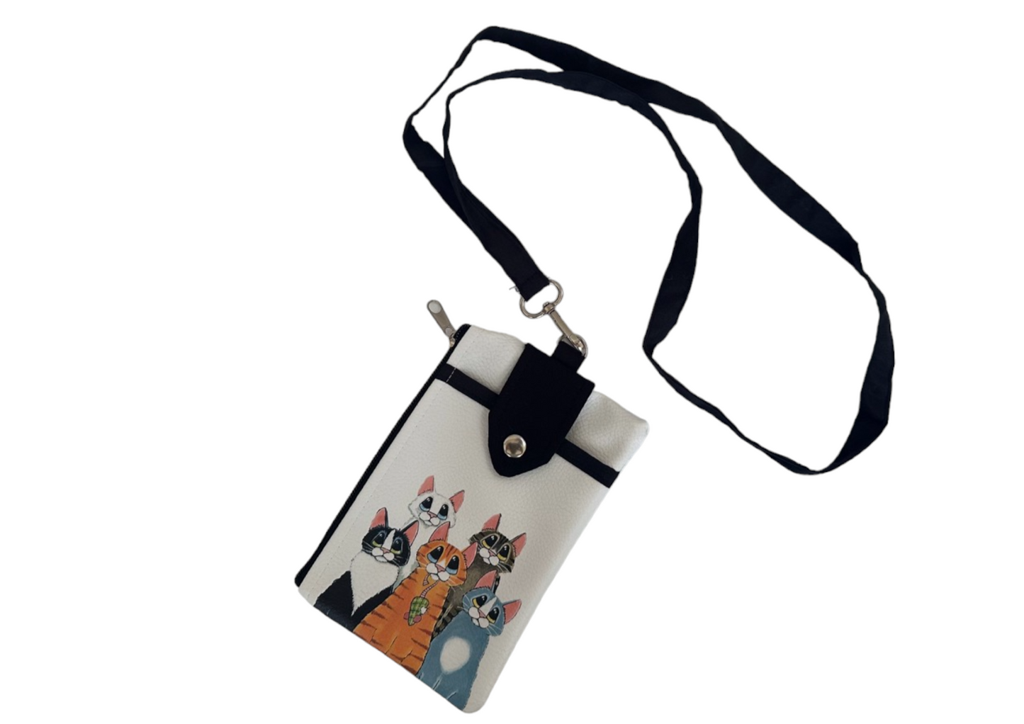 Travel Neck Wallet Passport Holder Cats