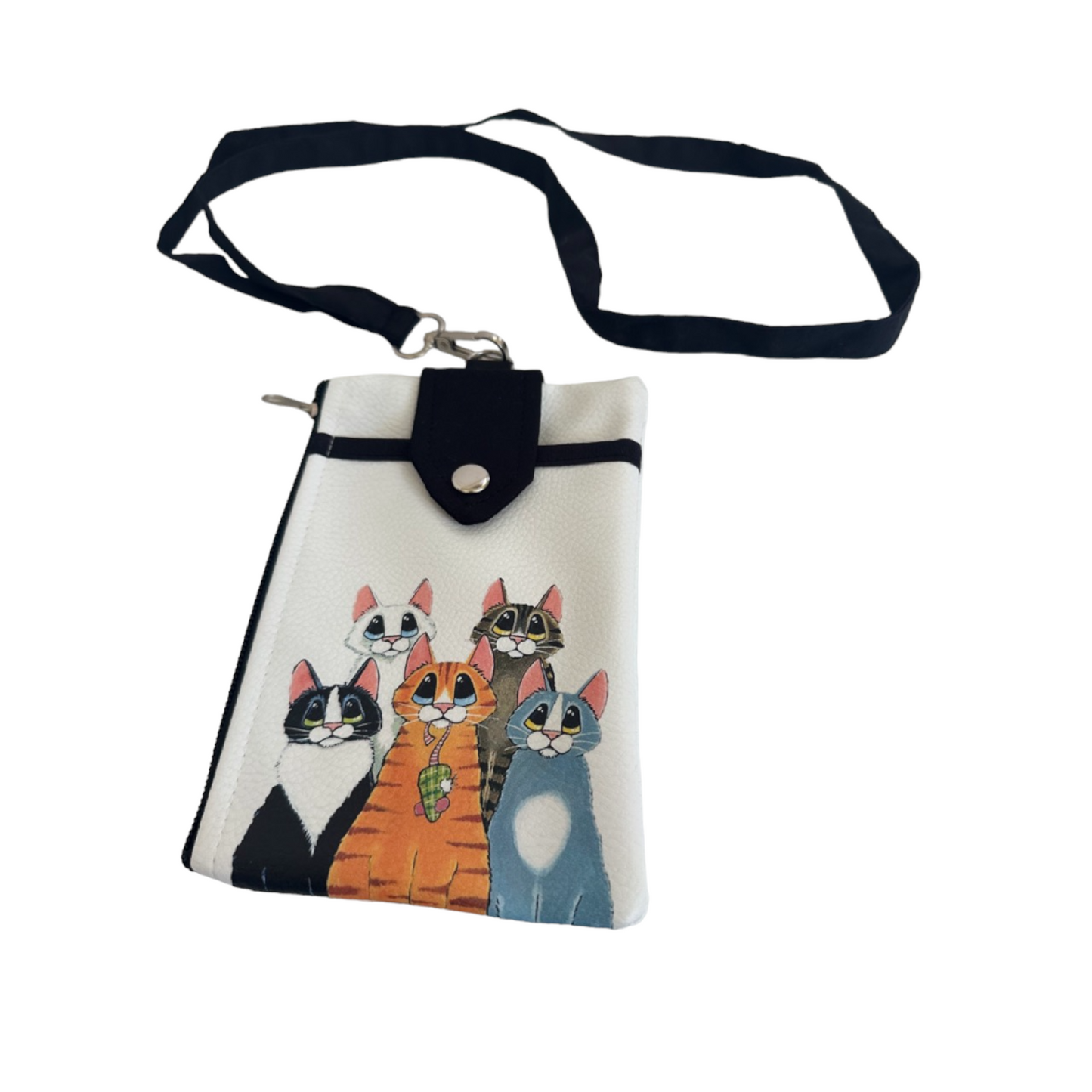 Travel Neck Wallet Passport Holder Cats