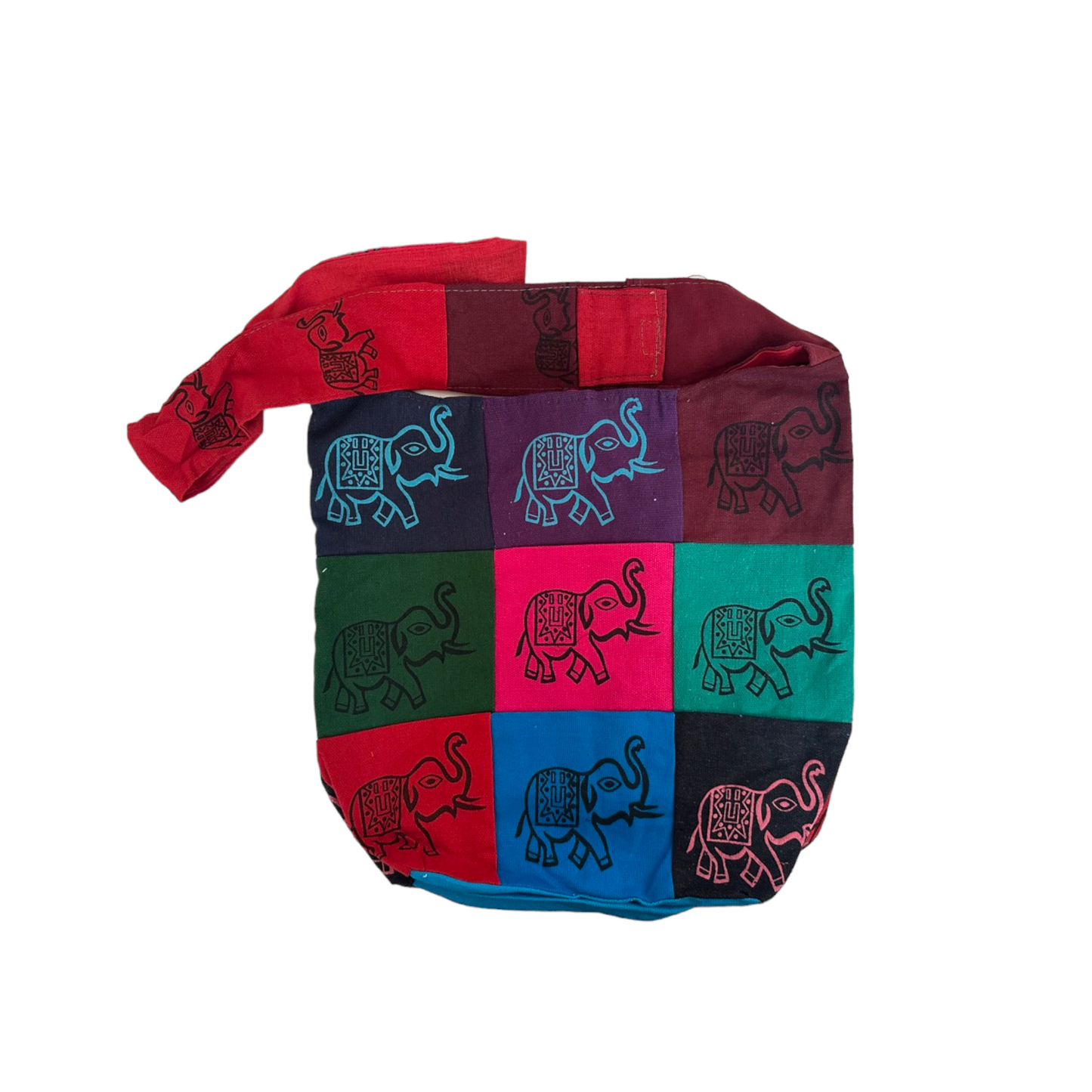 Vintage Tapestry Crossbody Bag Elephant