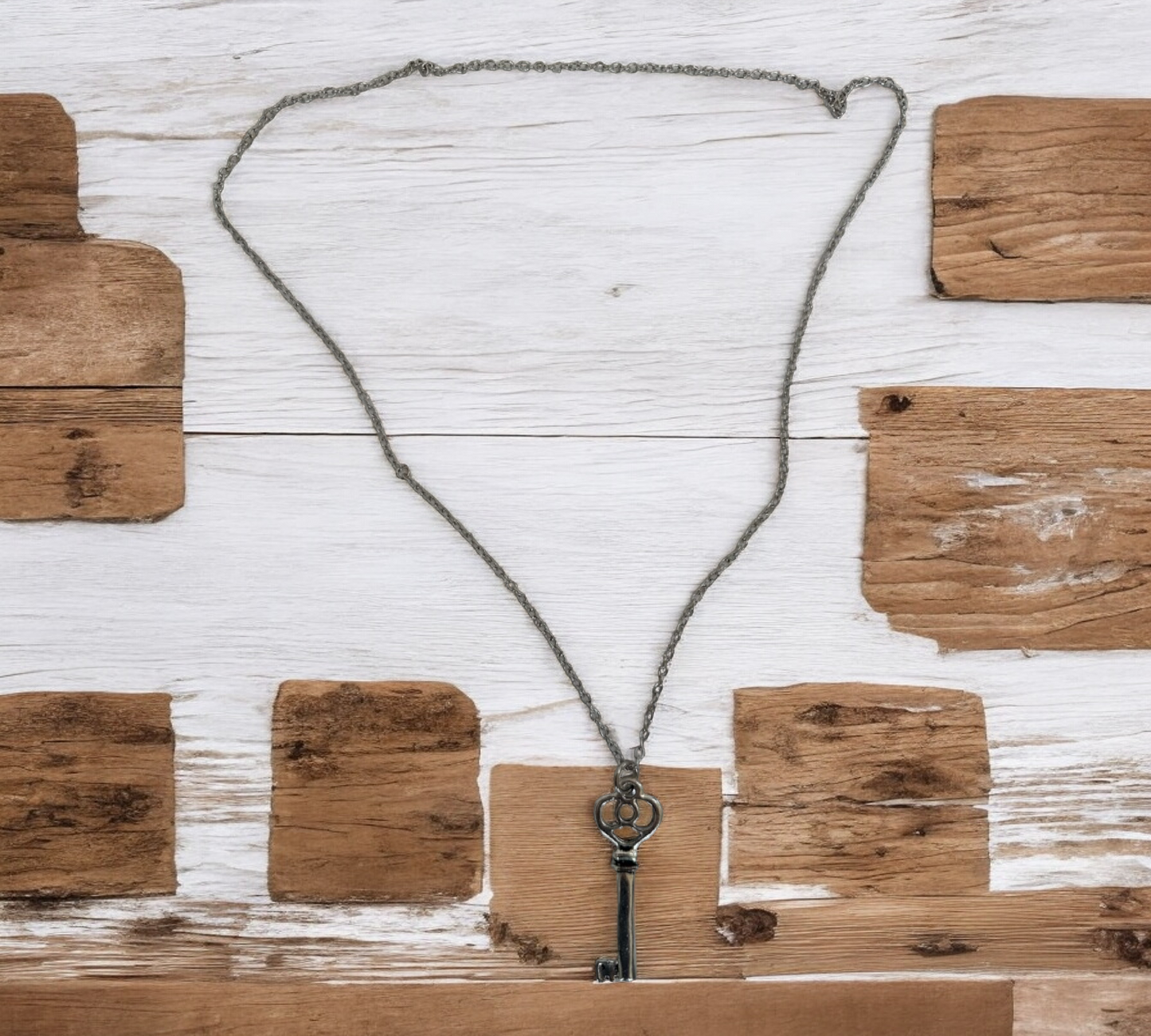 Necklace with Alloy Chain Pendants Mix Design