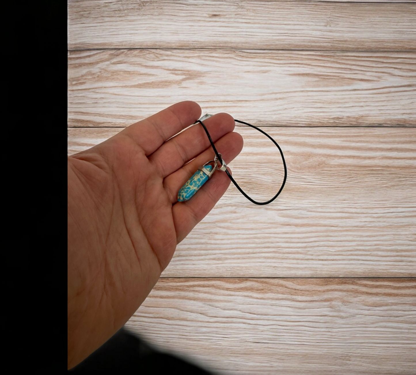 Adjustable Black Cord Necklace with Pendant Mix Color