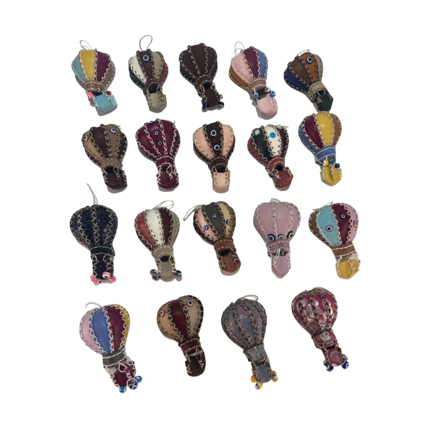 Handmade Leather Magnets Mix Design