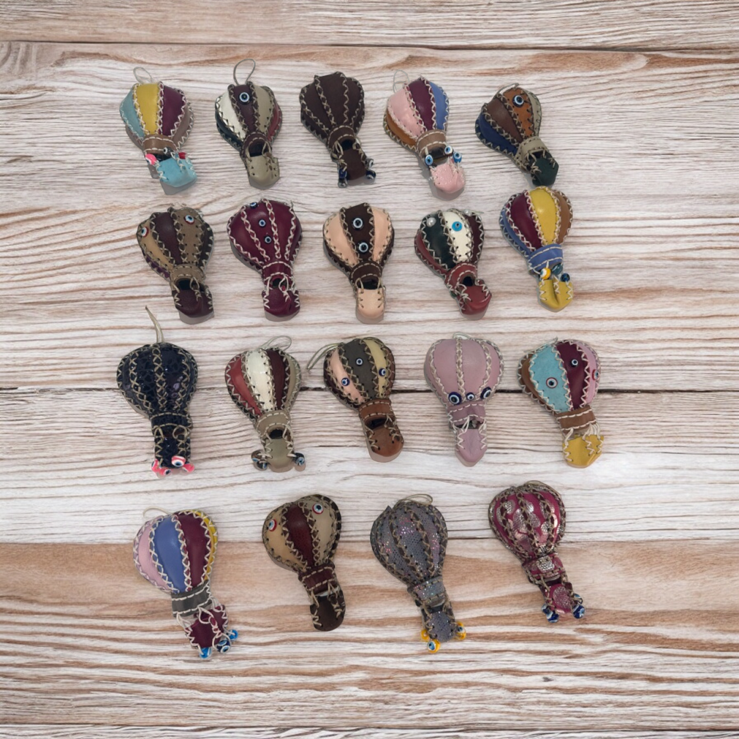 Handmade Leather Magnets Mix Design