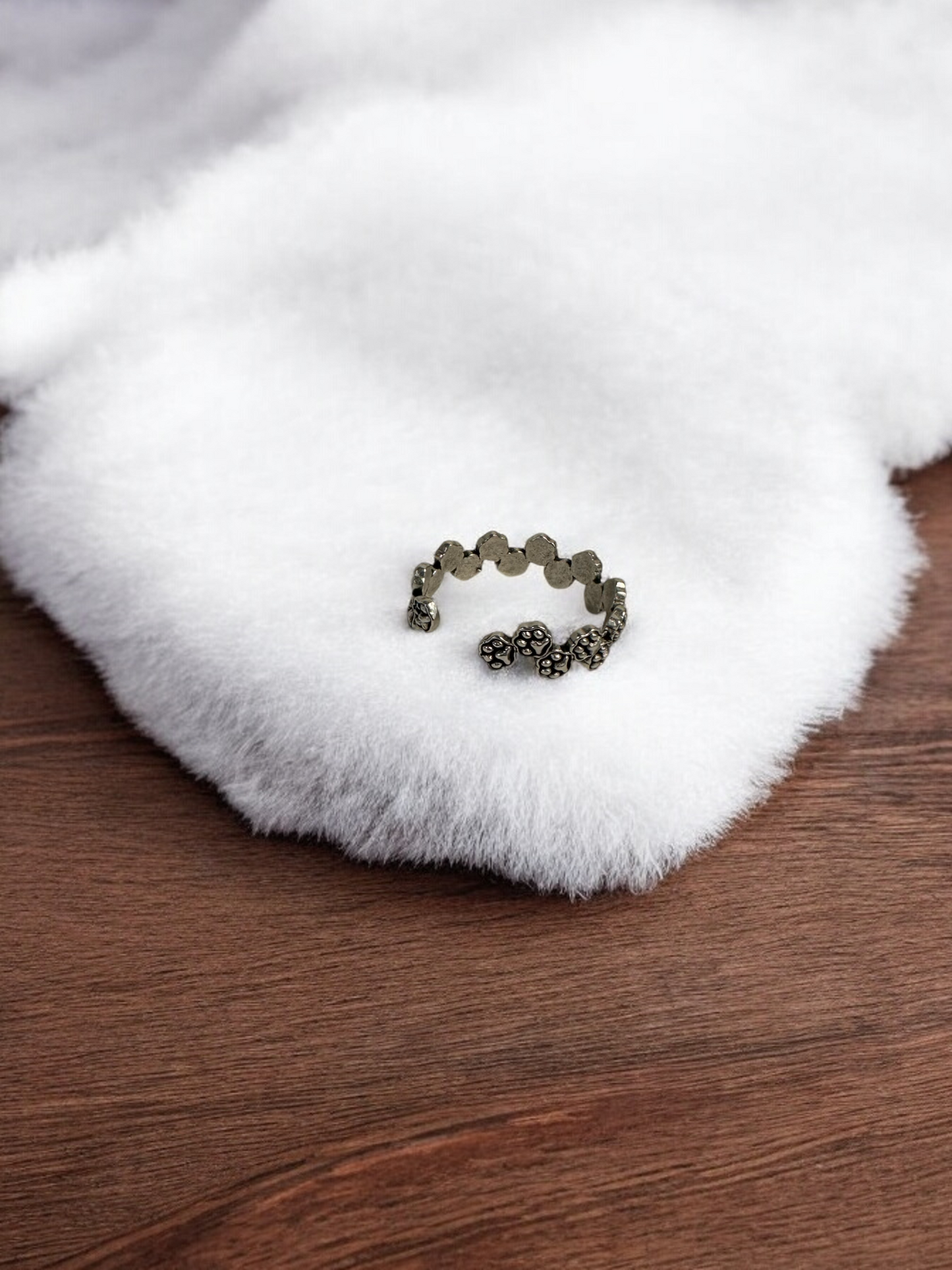 Zircon Unisex Adjustable Ring Dog