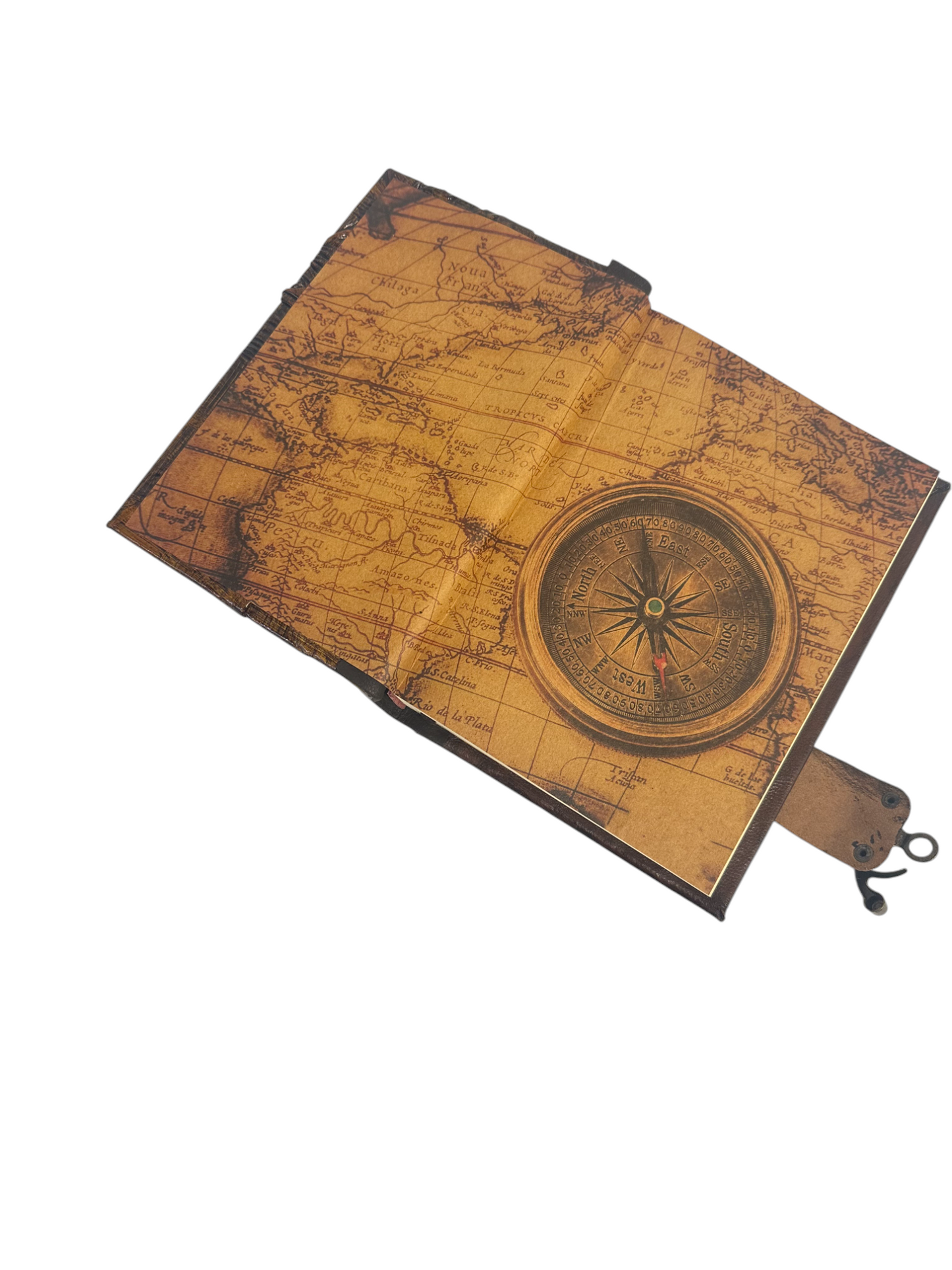 Handmade Leather Journal Brown Evil Eye