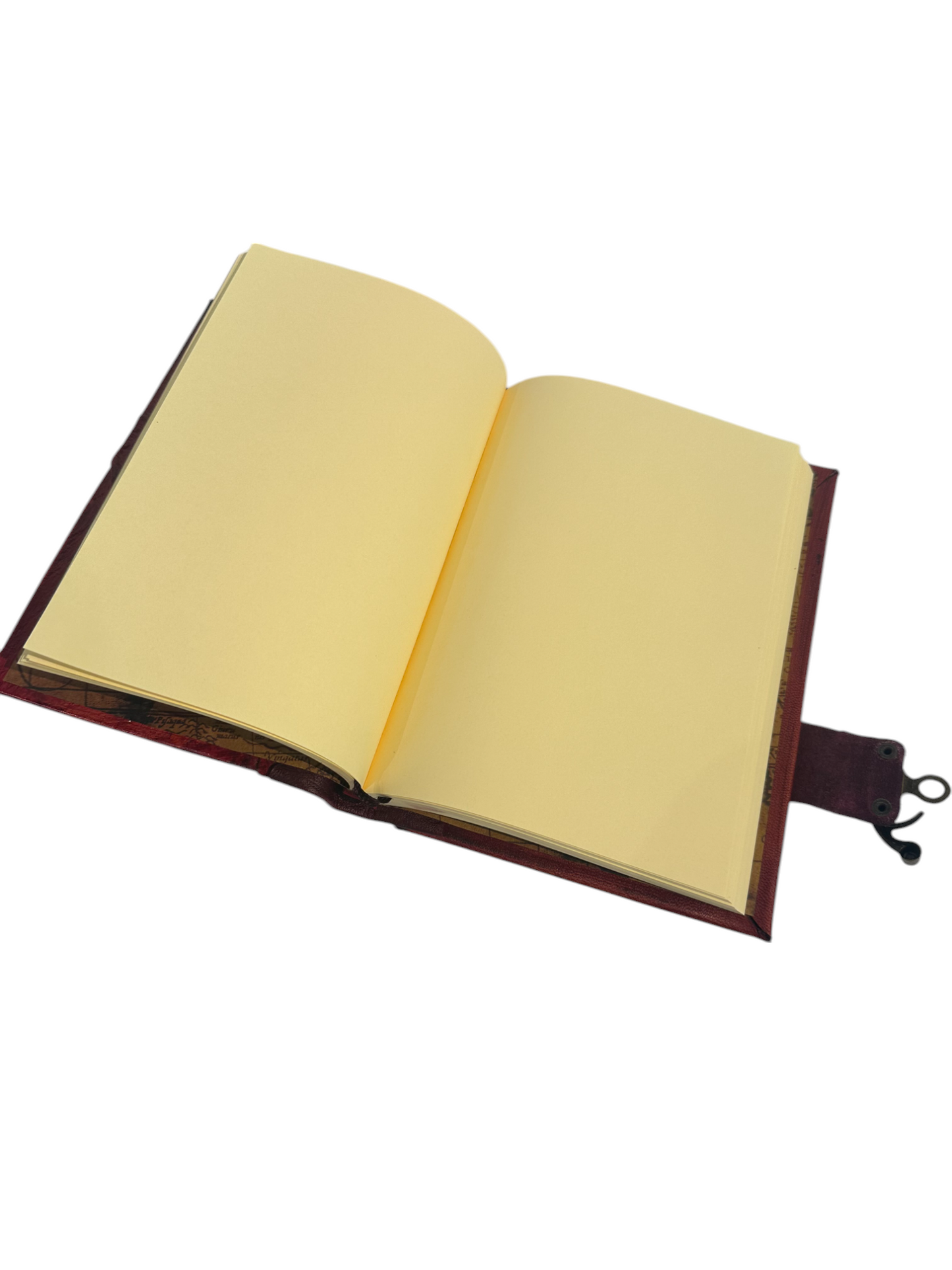 Handmade Leather Journal Brown Evil Eye