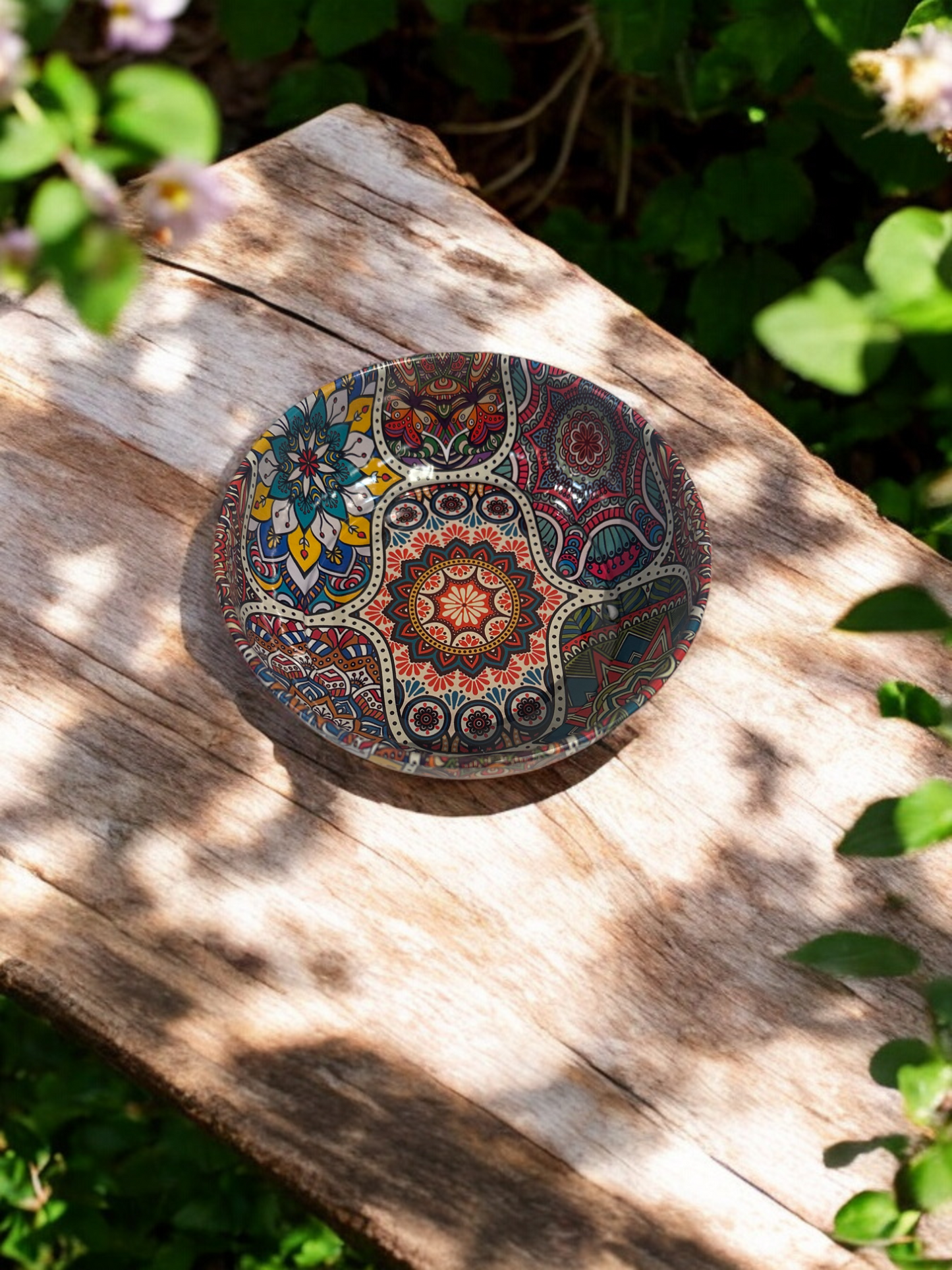 Metal Bowl Traditional Pattern Large