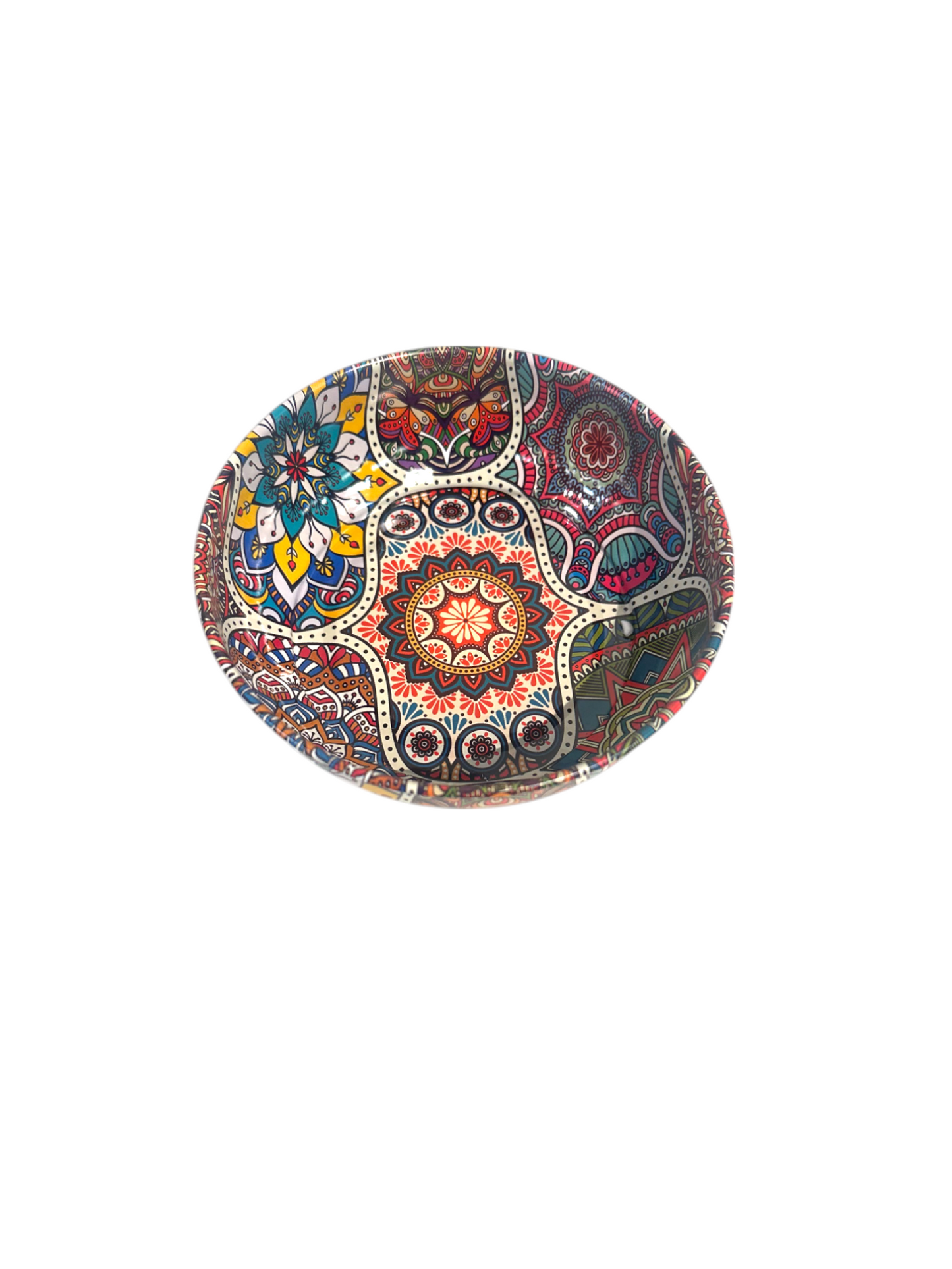 Metal Bowl Traditional Pattern Large