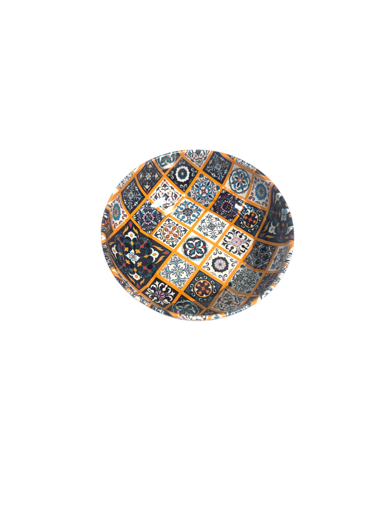 Metal Bowl Traditional Pattern Large