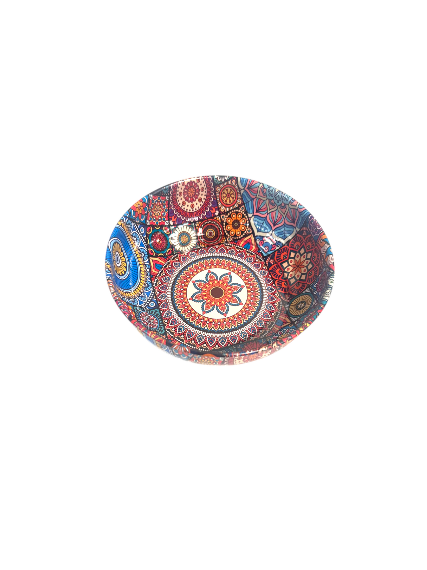 Metal Bowl Traditional Pattern Large