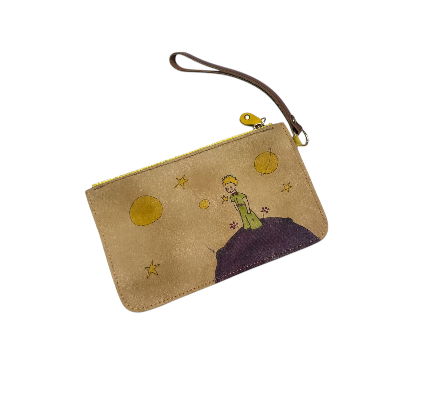 Hand Painted Leather Large Wallet Little Prince