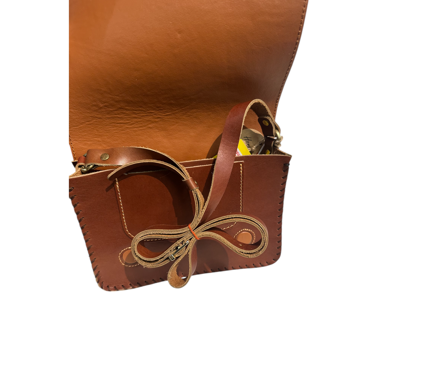 Hand Painted Chicago Leather Crossbody Hardcase