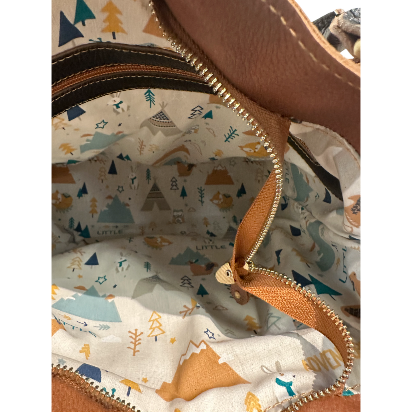 Handmade Hand Painted Genuine Leather Shoulder Bag