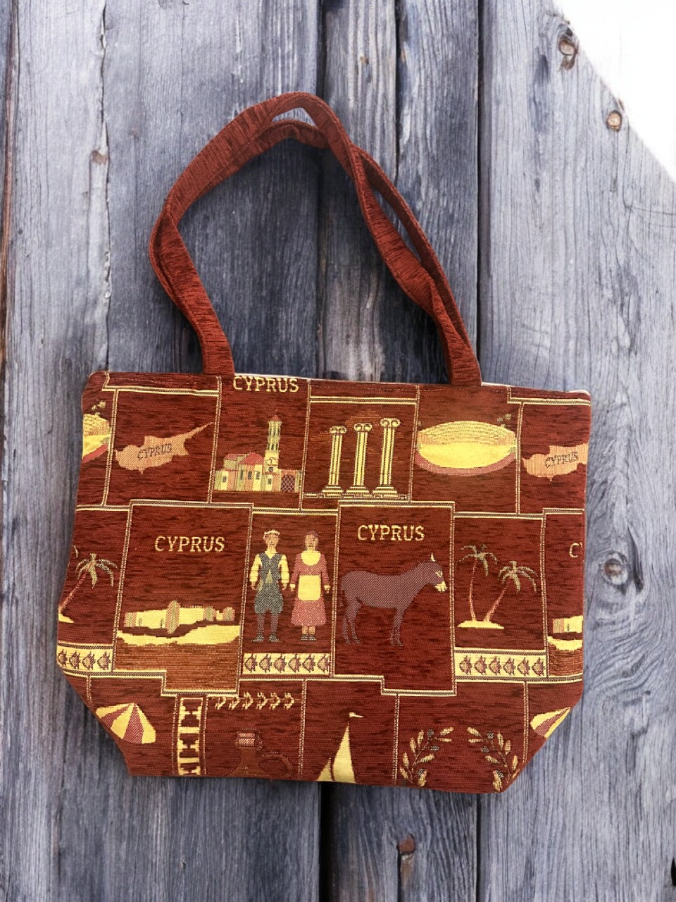 Greek Style Vintage Shoulder Bag Brown