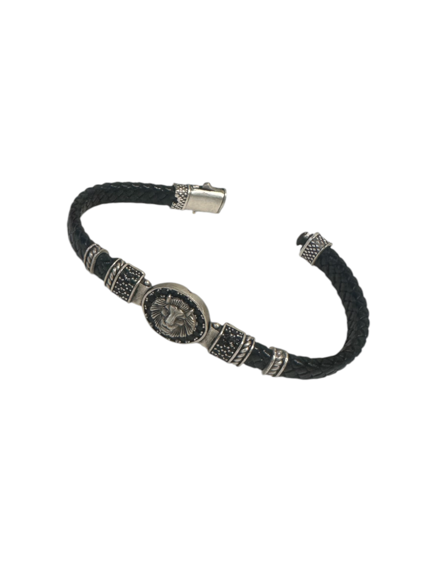 Stainless Steel Bracelet Lion Pattern