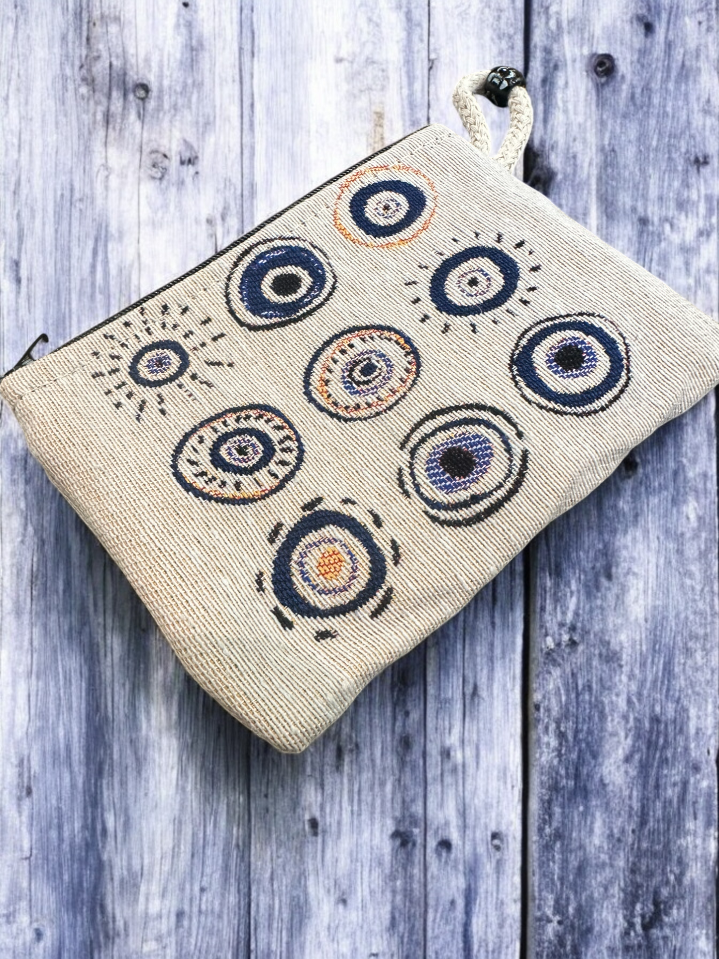 Authentic Tapestry Evil Eye Pattern XS Wallet