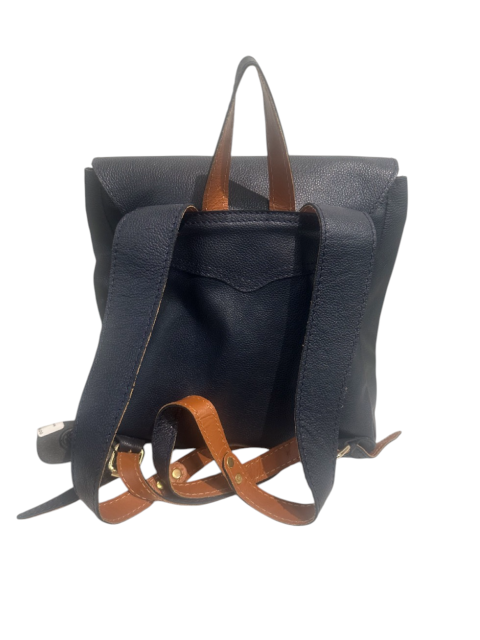 Handmade Hand Painted Genuine Leather Backpack Elephant
