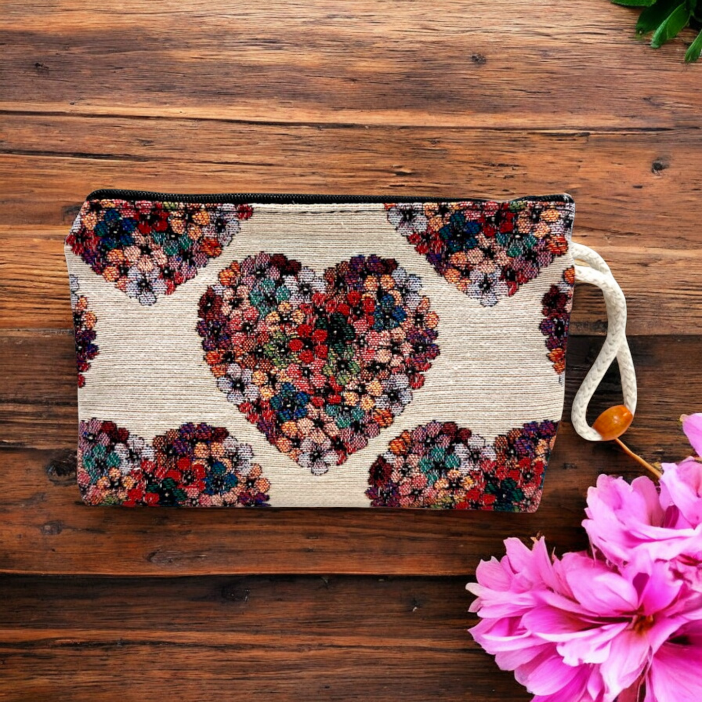Authentic Tapestry Love Pattern Wallet