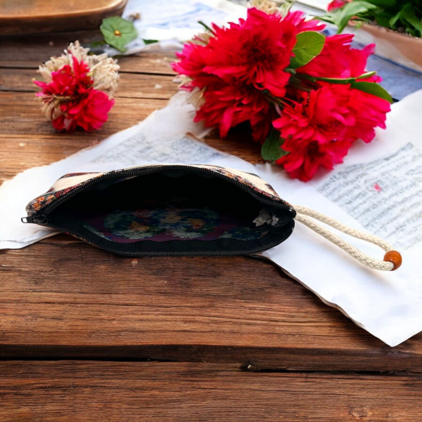 Authentic Tapestry Love Pattern Wallet