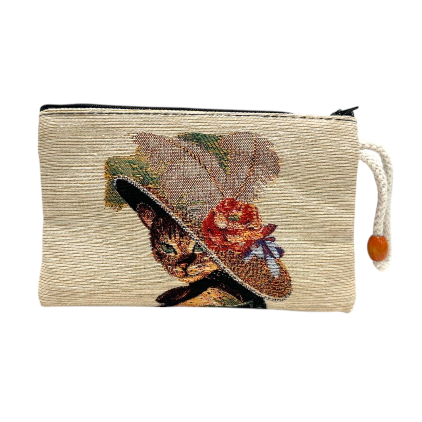 Authentic Tapestry Pattern Cat Wallet