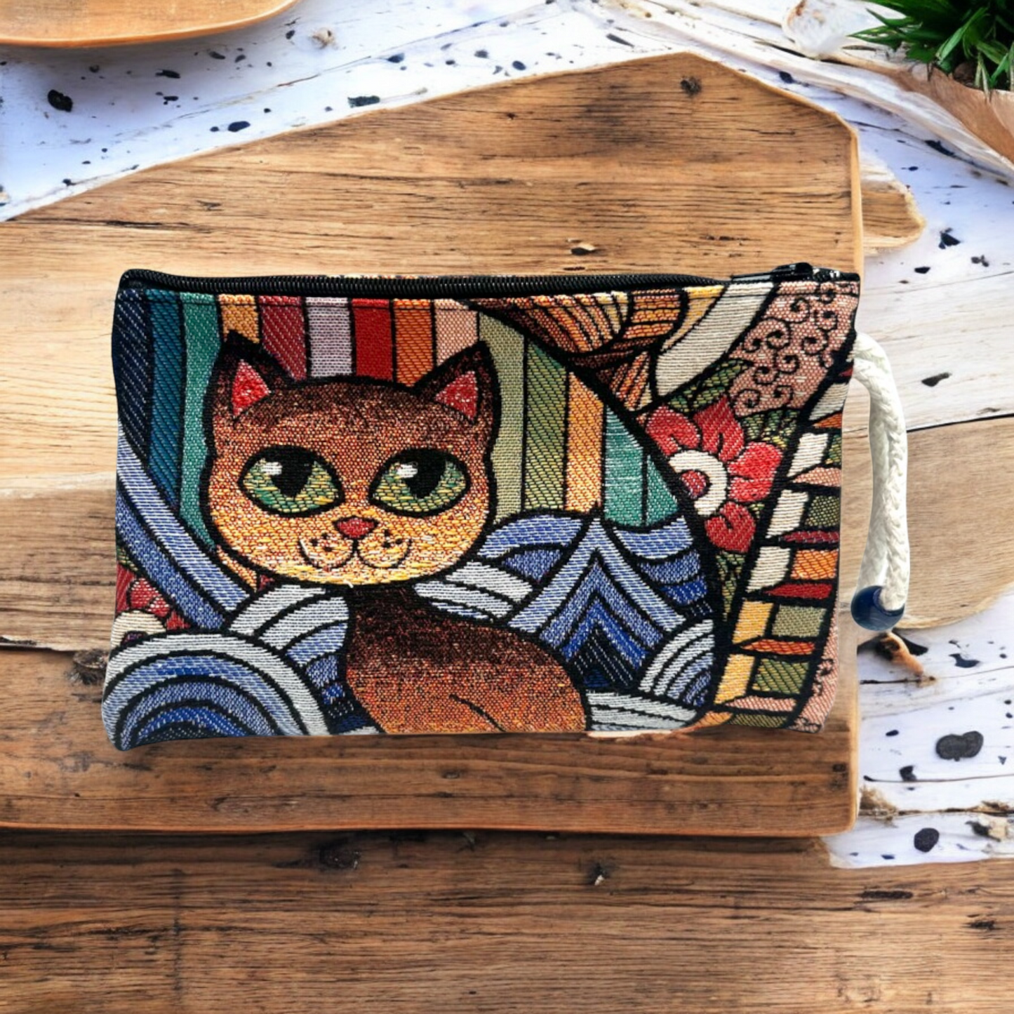 Authentic Tapestry Cat Pattern Wallet
