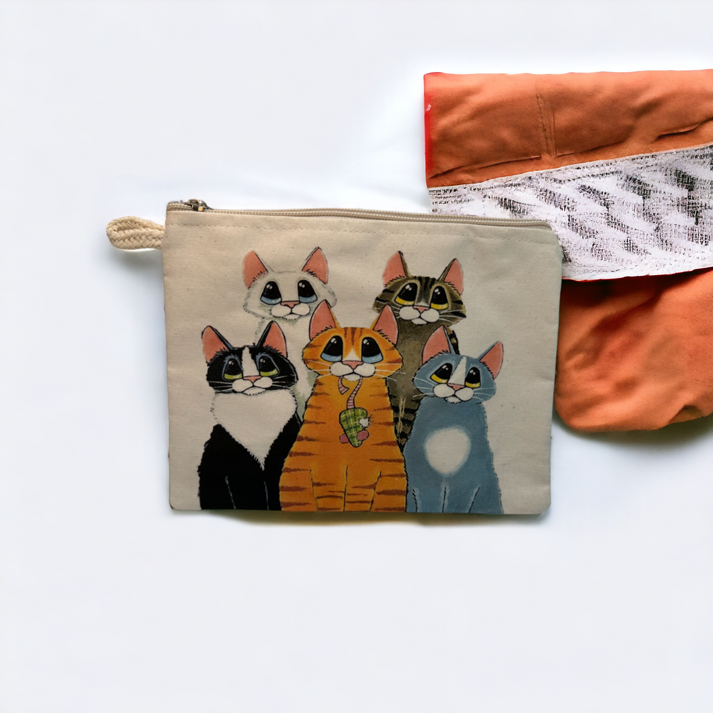Cats Printed Canvas Wallets