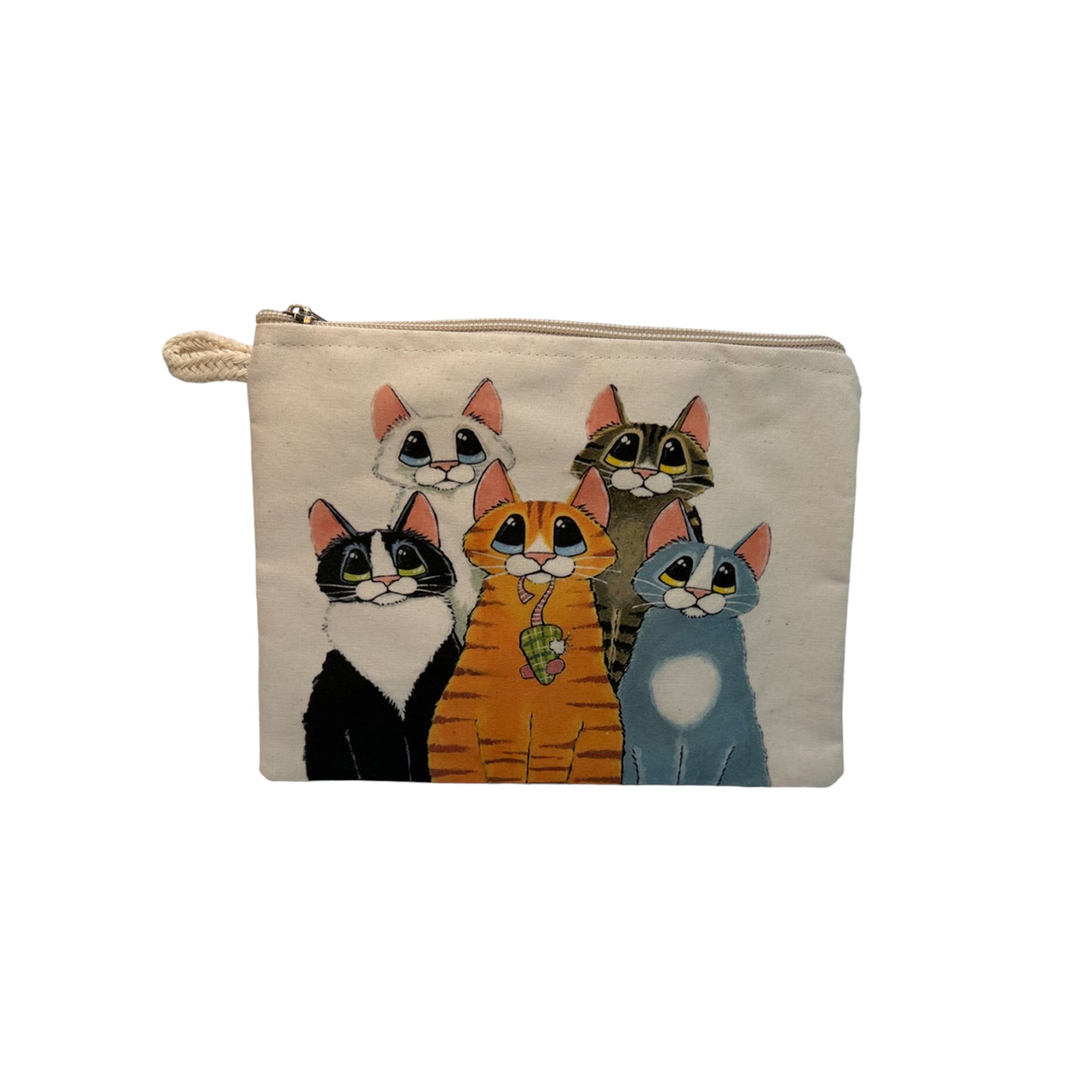 Cats Printed Canvas Wallets